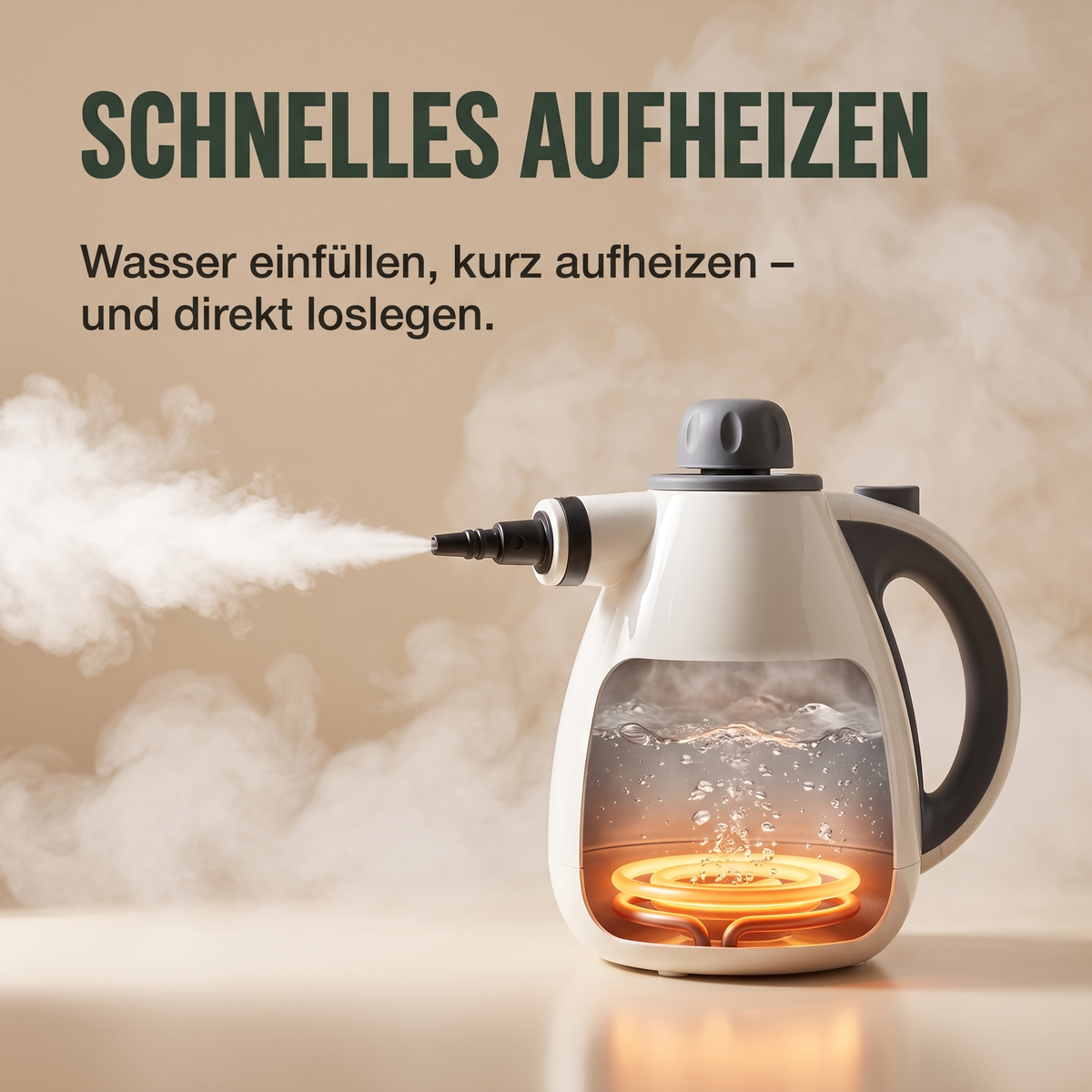 MamoDampf schnelles Aufheizen
